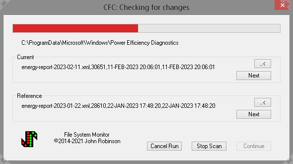 [Screenshot of CFC output]